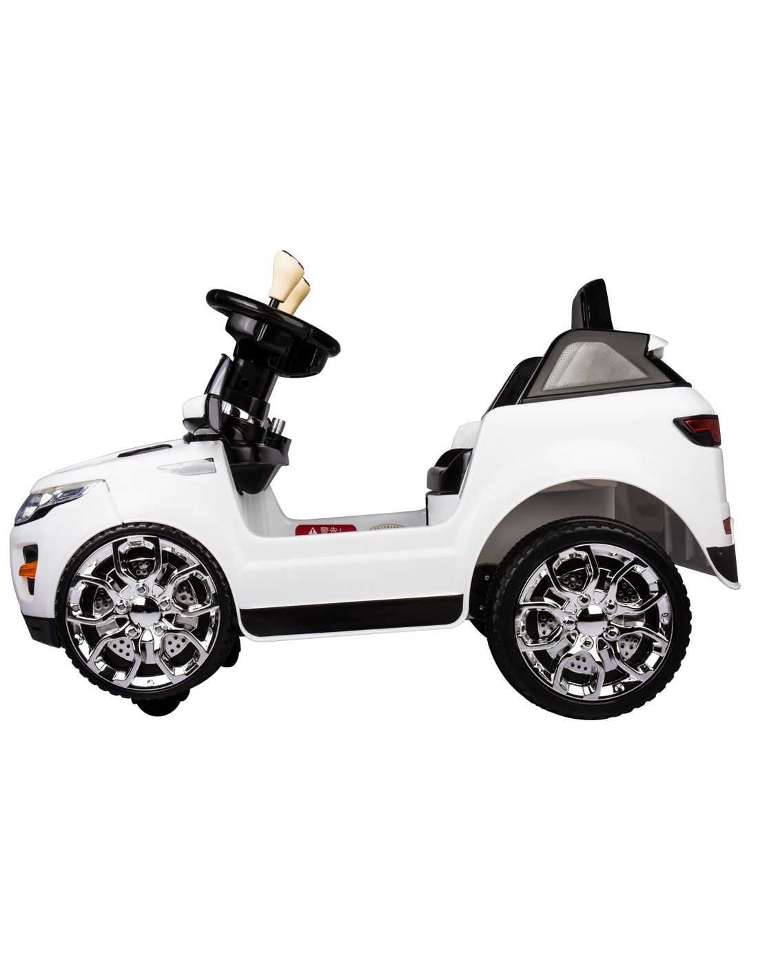 福儿宝瓦力车hl-1068四轮可坐电动车白色(带遥控)中性