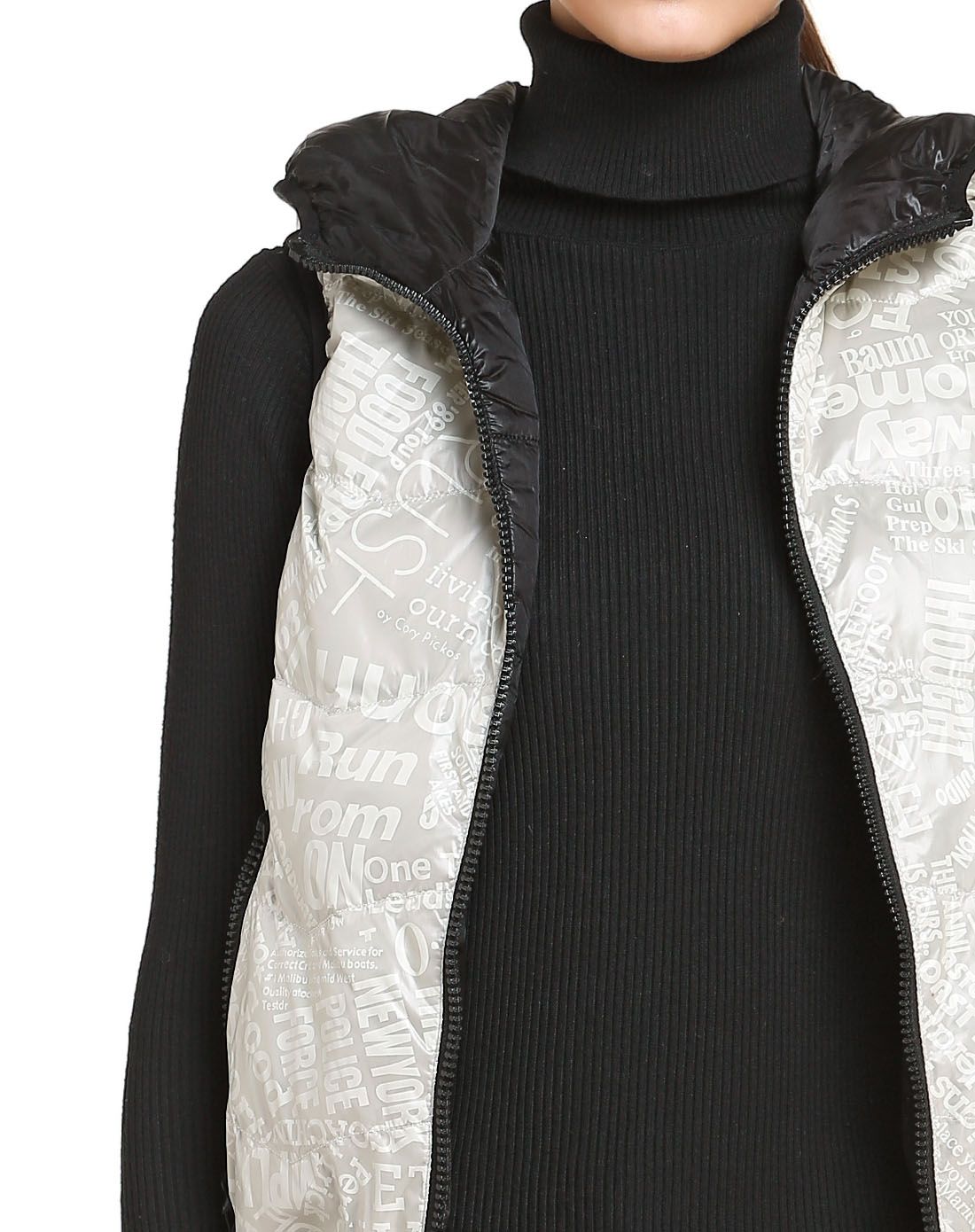 款灰/黑色斯文青春百搭连帽无袖羽绒服j1201002-120114/120150_唯品会