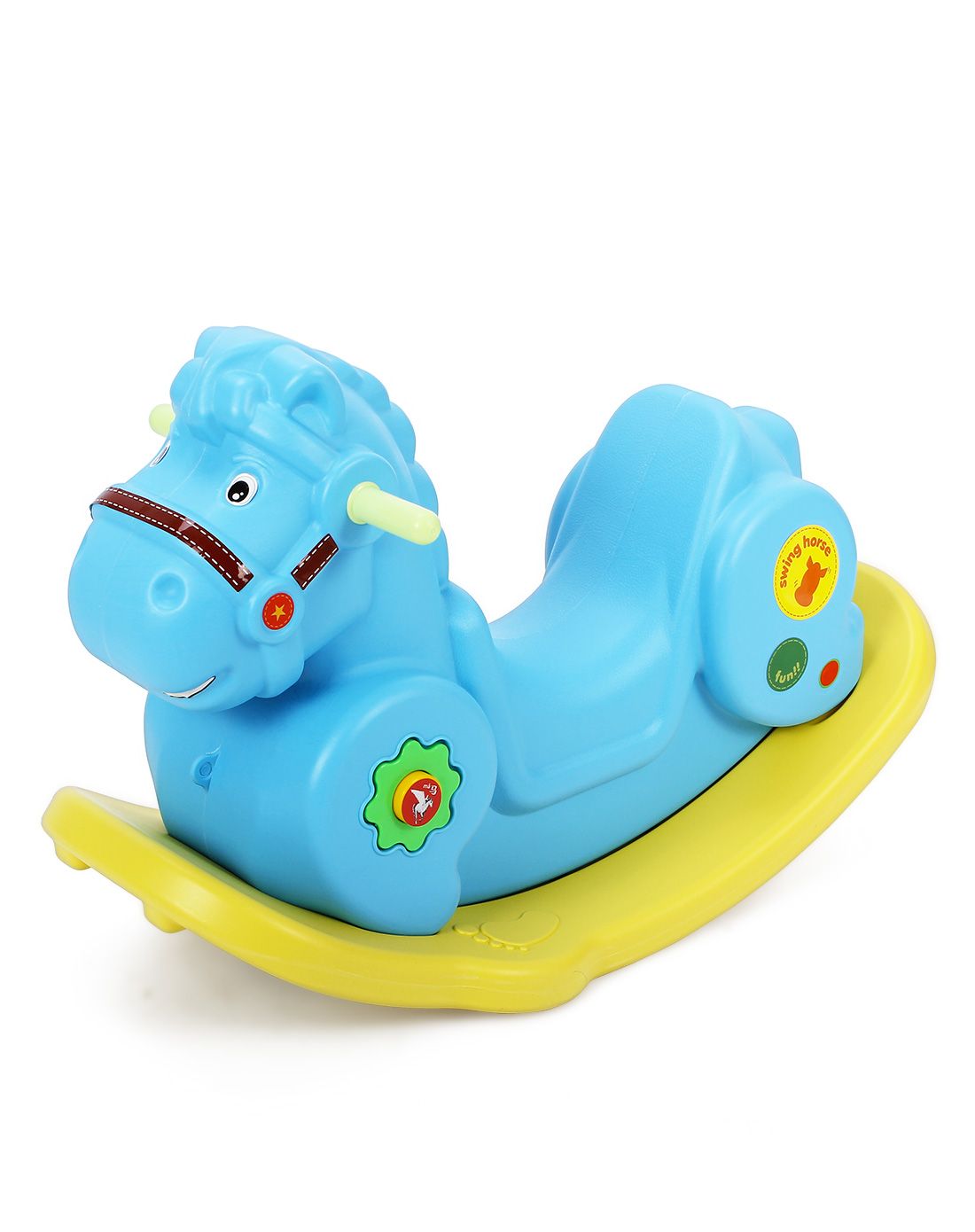 openbaby 塑料加厚儿童木马摇摇马 蓝色款