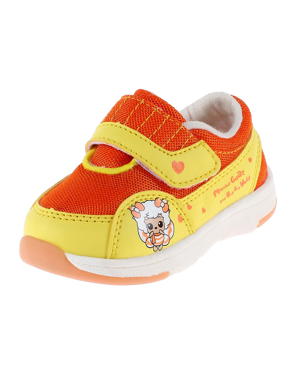 喜羊羊与灰太狼男女宝宝黄色学步鞋