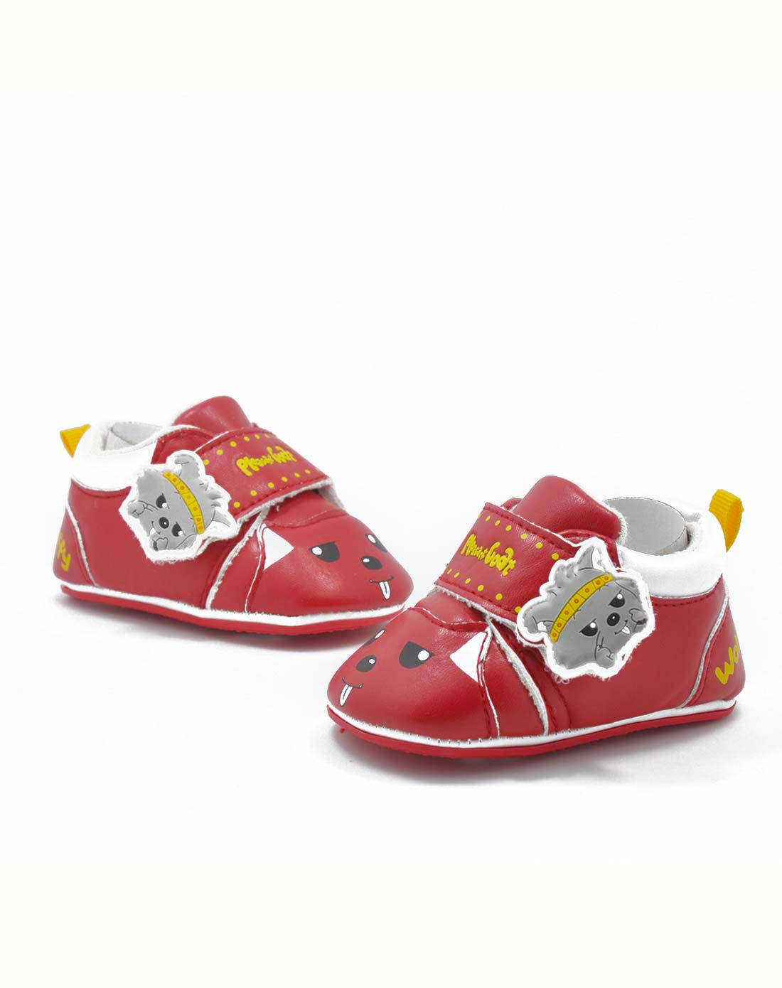 喜羊羊与灰太狼女宝宝大红色步前鞋