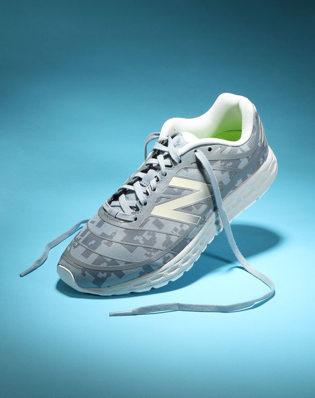 轻便耐磨 女款蓝灰色nb980运动鞋 简约清新