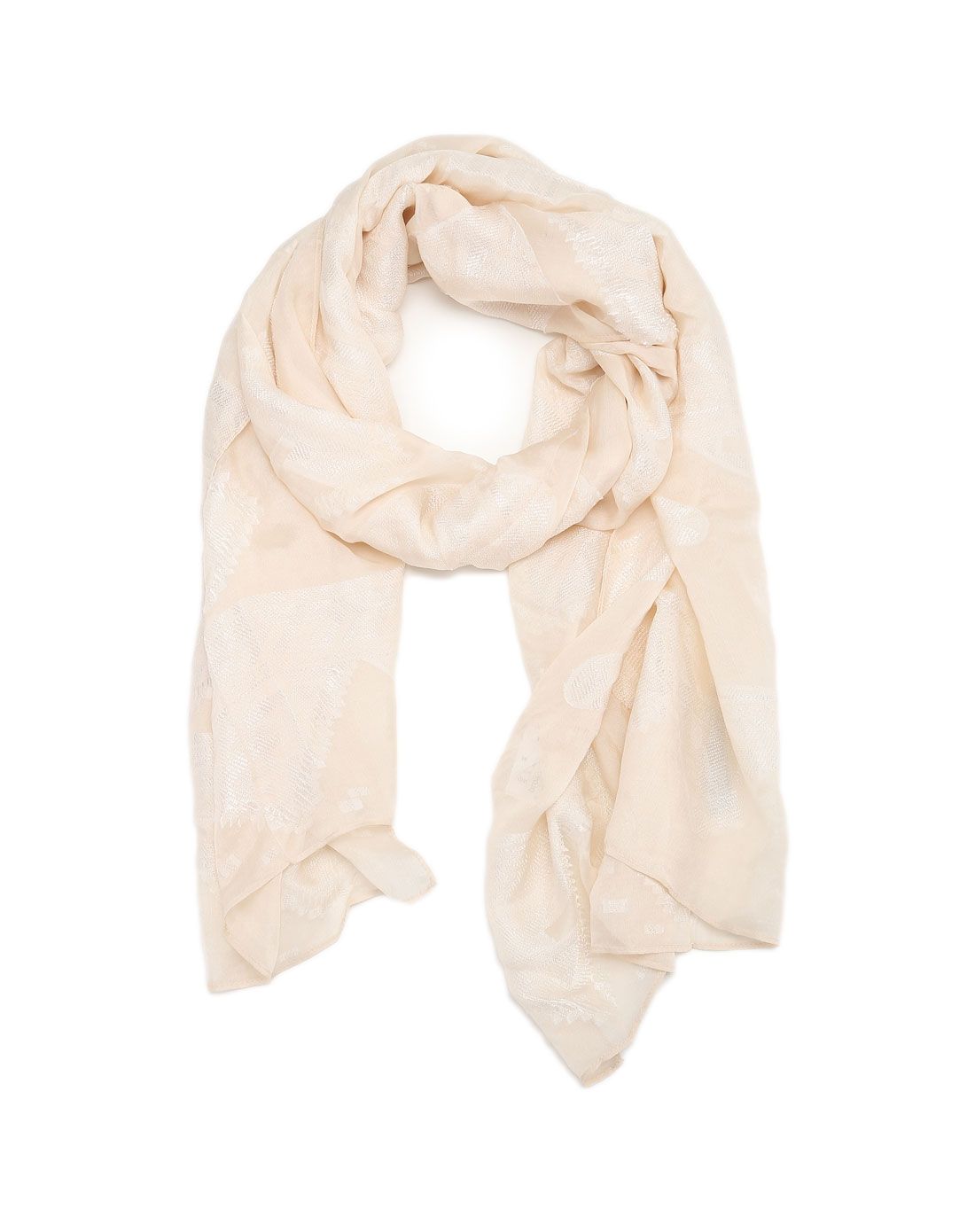 米色淑女斯文围巾