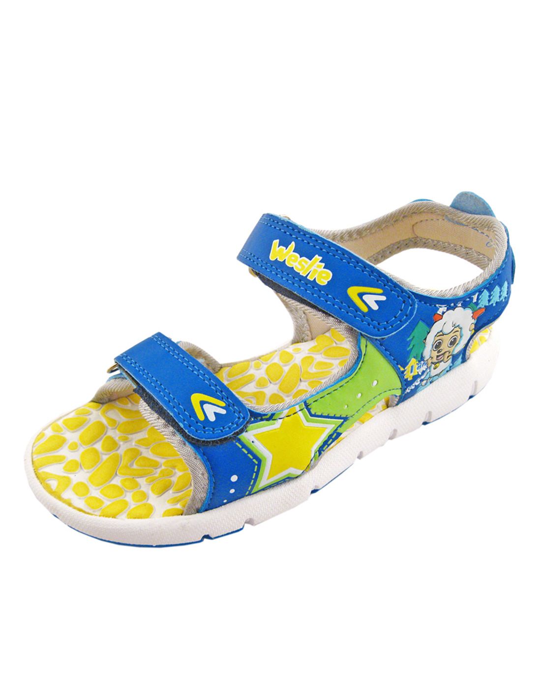 喜羊羊时尚休闲蓝色凉鞋