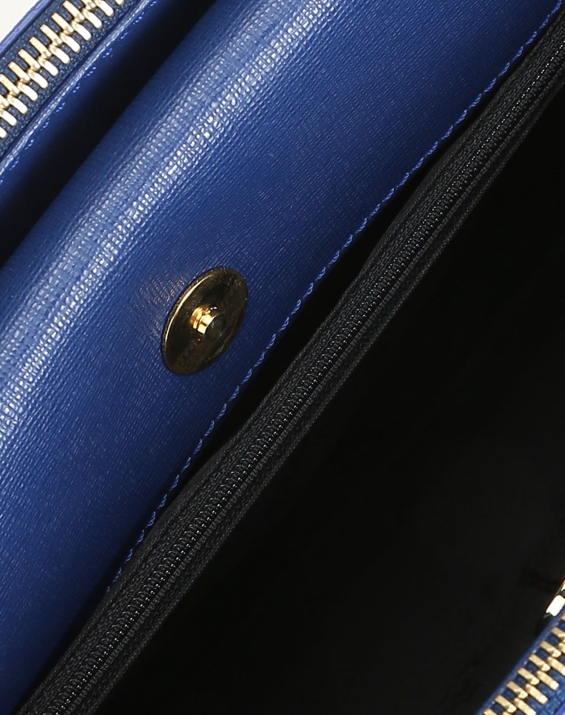 意大利进口蓝色时尚百搭简约气质手提包