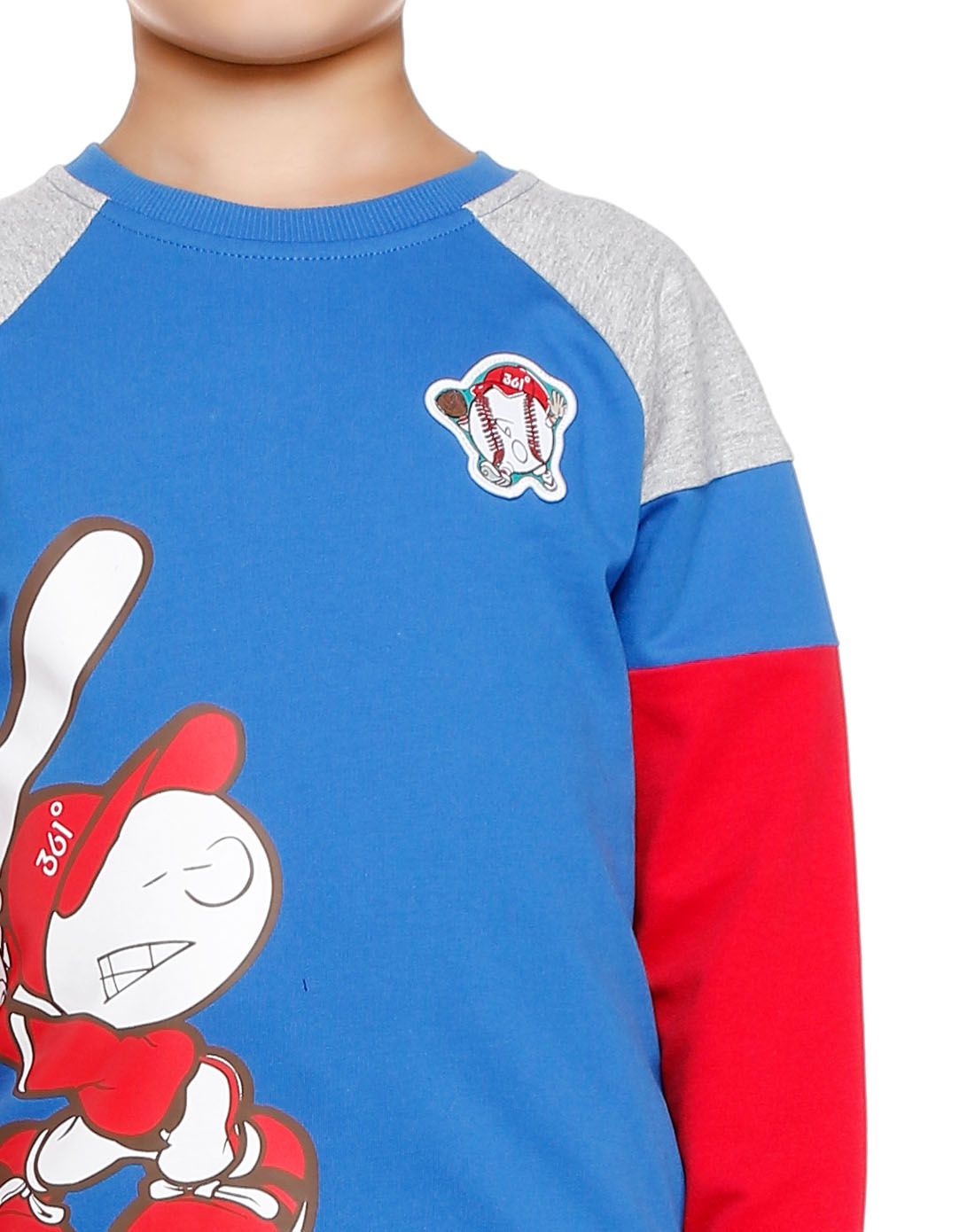 361°男女童装童鞋男童蓝卡通保暖运动长袖t恤k55441023300_唯品会