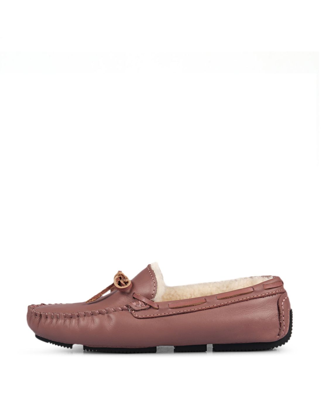 休闲系带羊毛船鞋