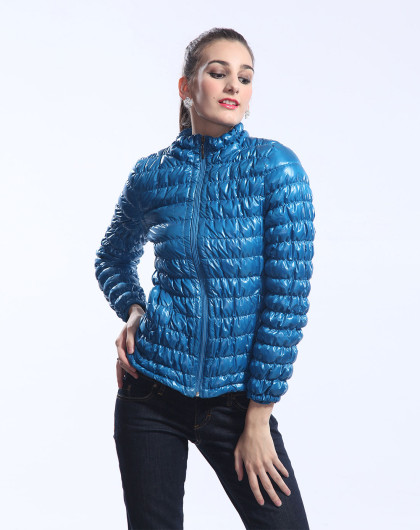 最后约惠-女人我最大专场女士蓝色短款羽绒服12h1112700_唯品会