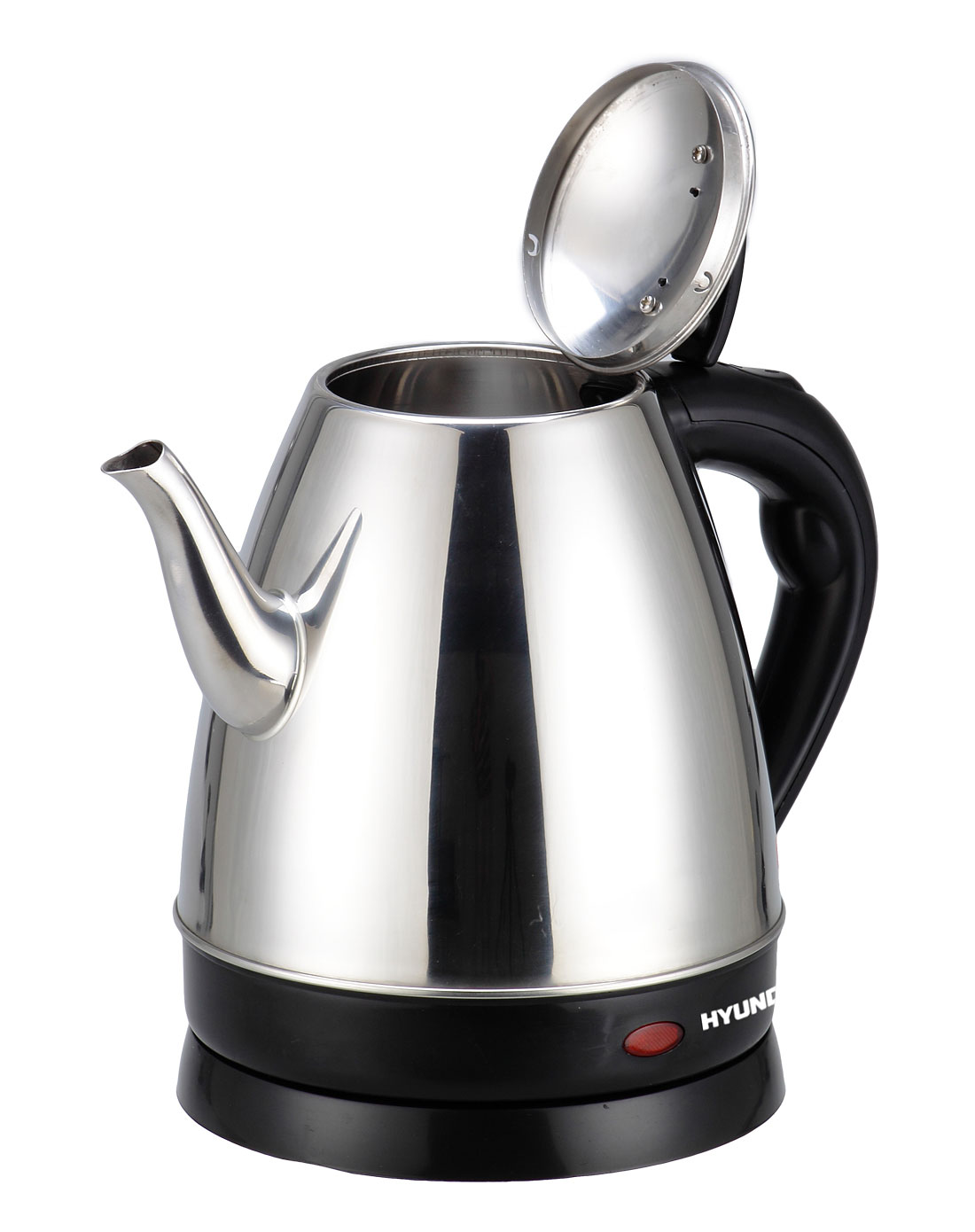 银/黑色手提开盖电热水壶1.2l