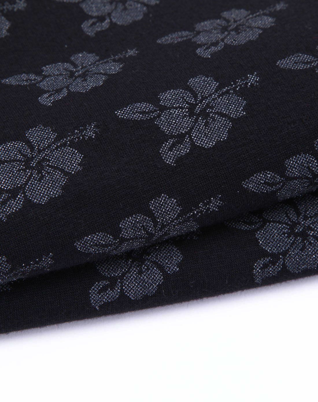 女士倍暖黑色印花保暖内衣套装