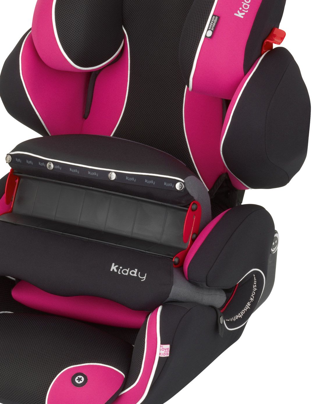 kiddy奇蒂安全座椅守护者2代9个月-12岁玫瑰红