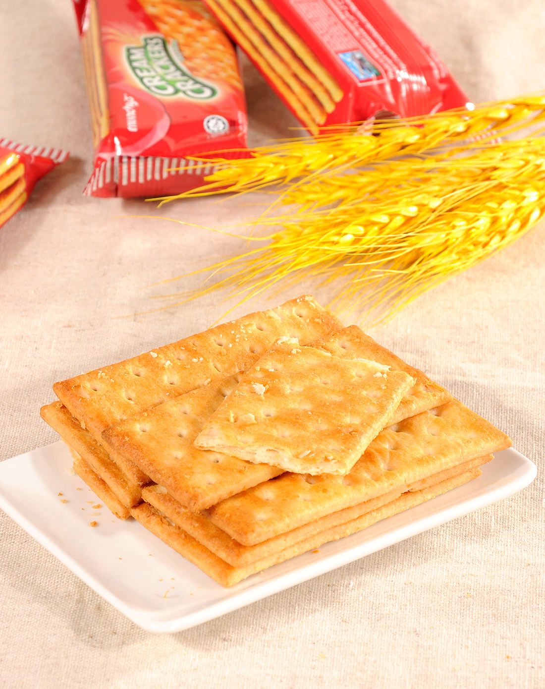 马奇新新奶油味苏打饼干 300g