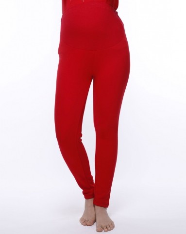 女款红色孕妇时尚保暖秋裤