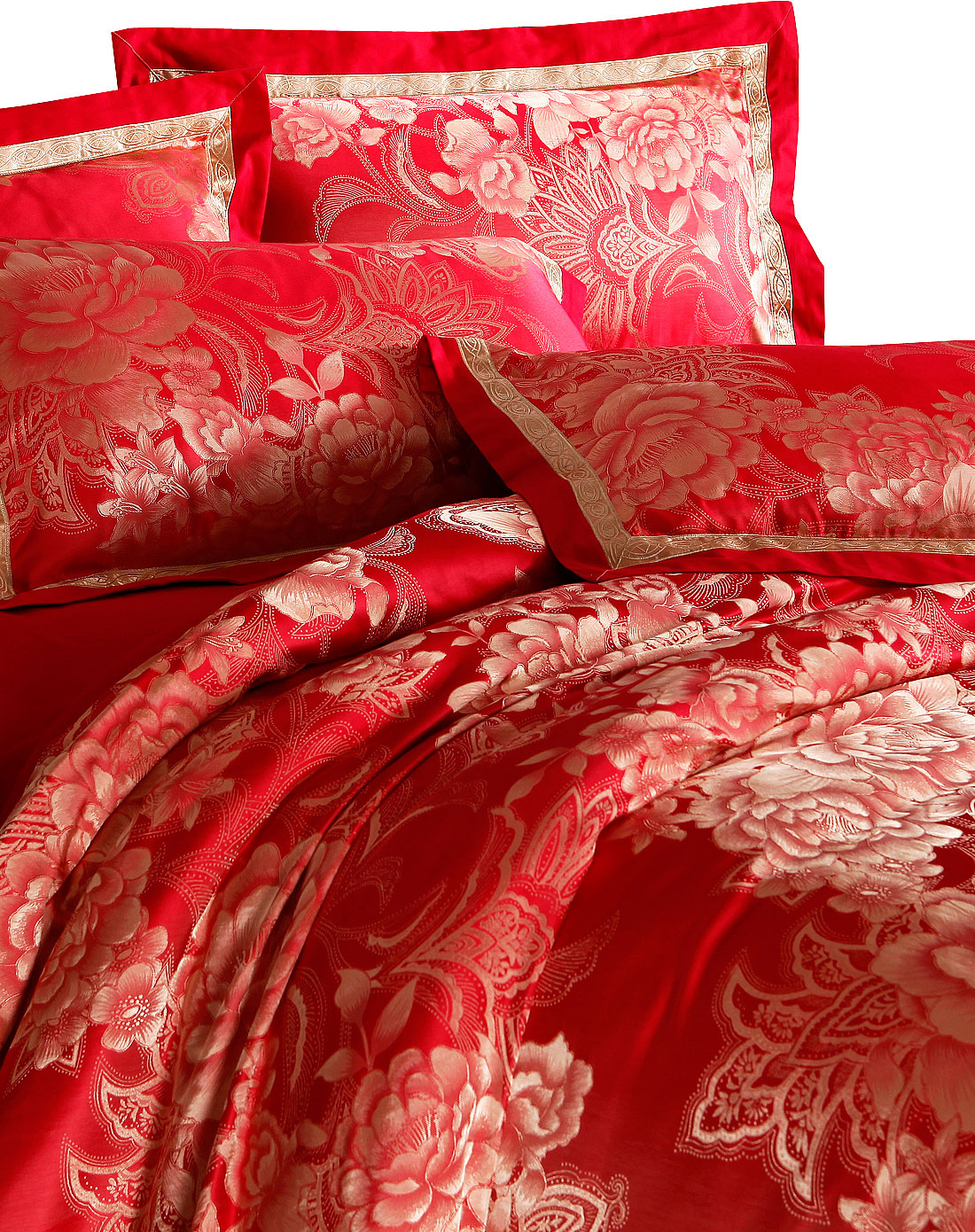 花锦绵延甲壳素纺真丝四件套1.8m