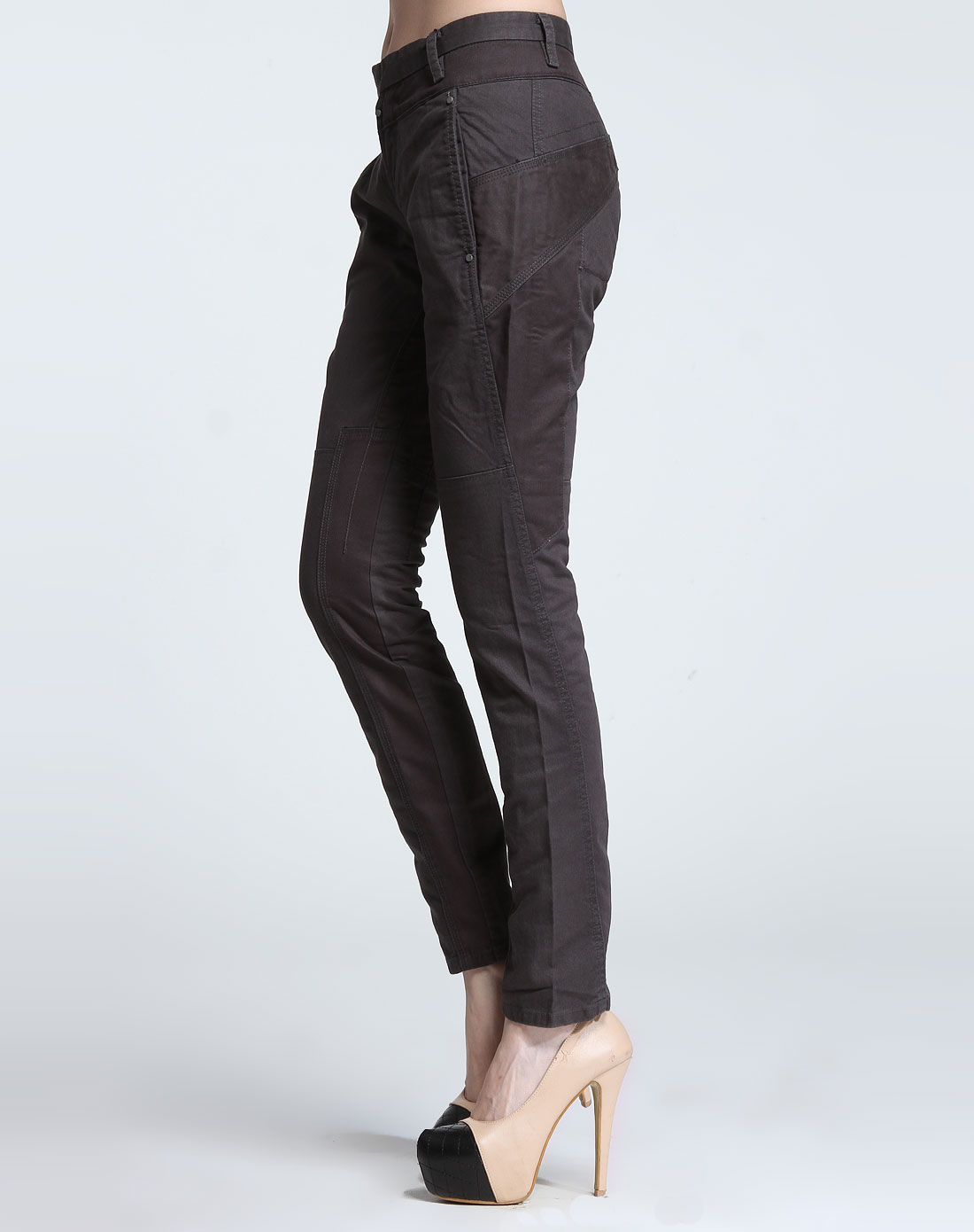 深灰色时尚休闲长裤