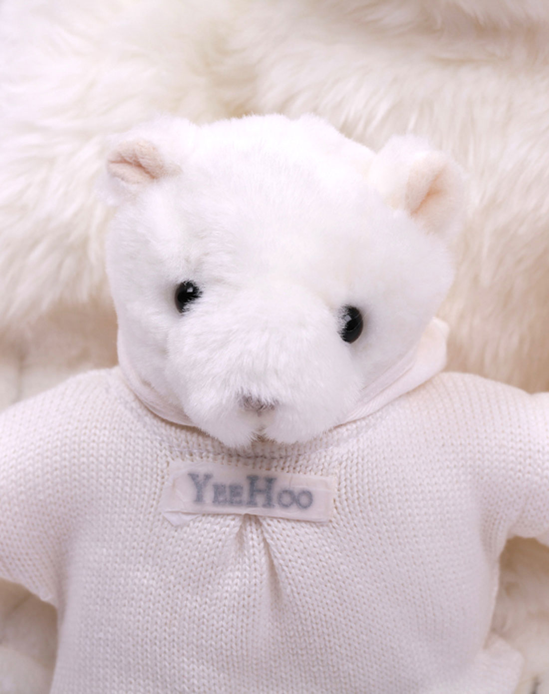 宝宝白色亲子熊
