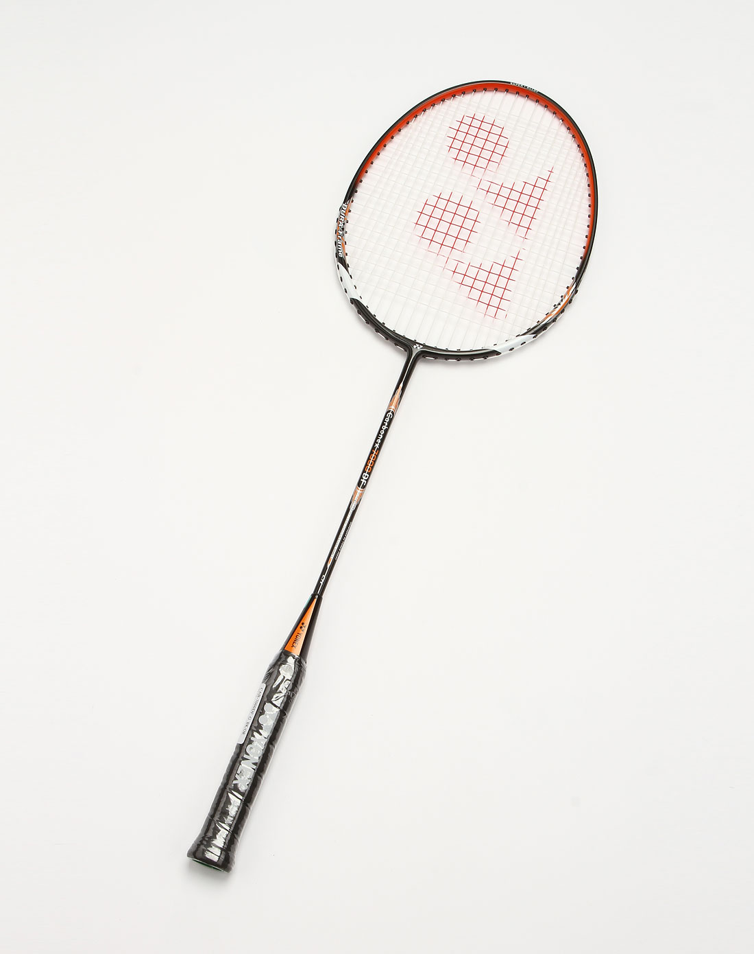 yonex 黑/橙色时尚羽毛球拍(带线)