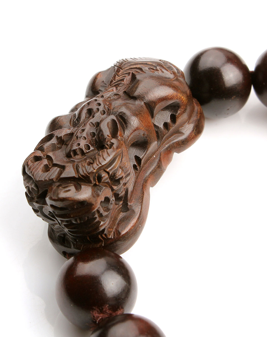 天然辟邪木貔貅手链13mm