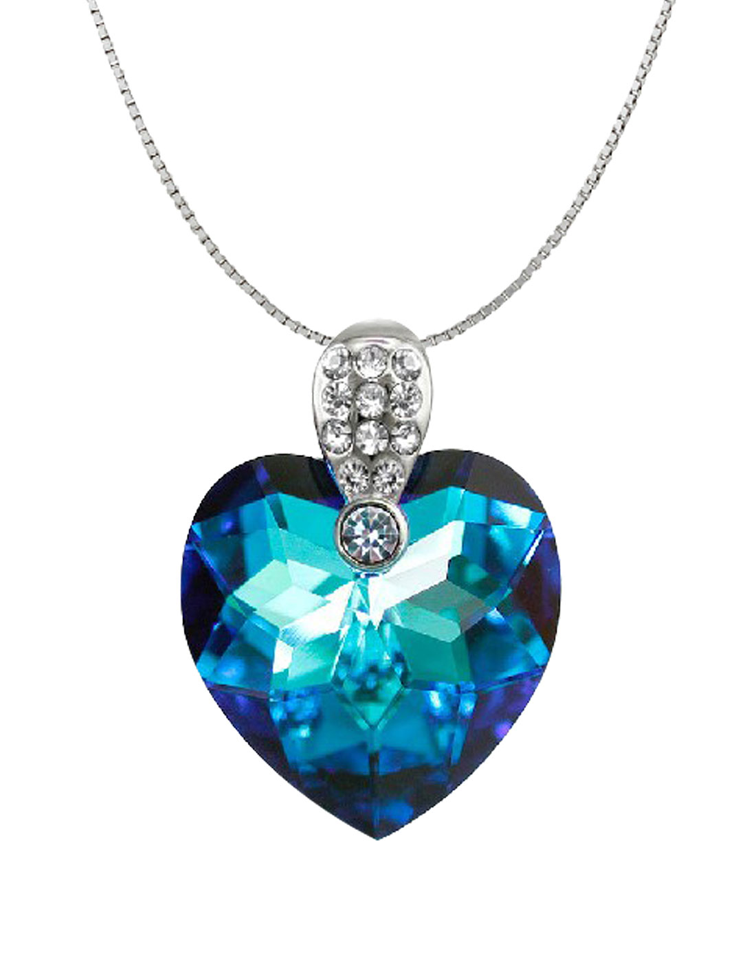 925银奥地利水晶项链海洋之星