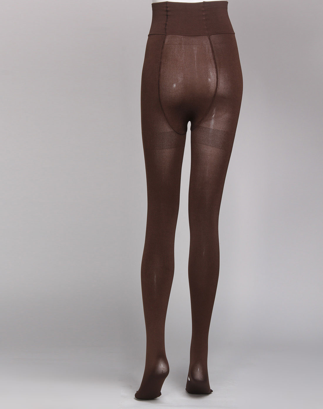 深咖300d高腰收腹天鹅绒连裤袜