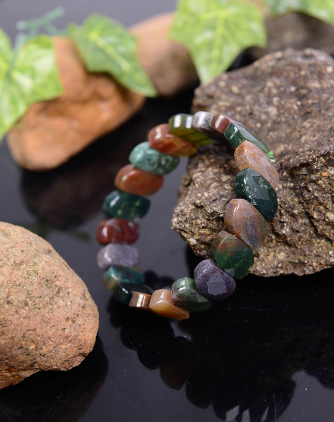 女款印度玛瑙时尚手排