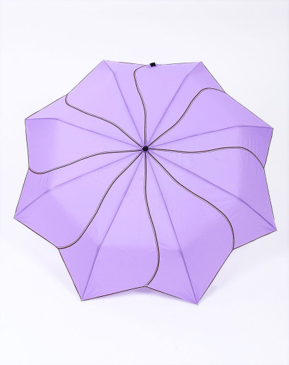 紫色刺绣pg三折九合版伞