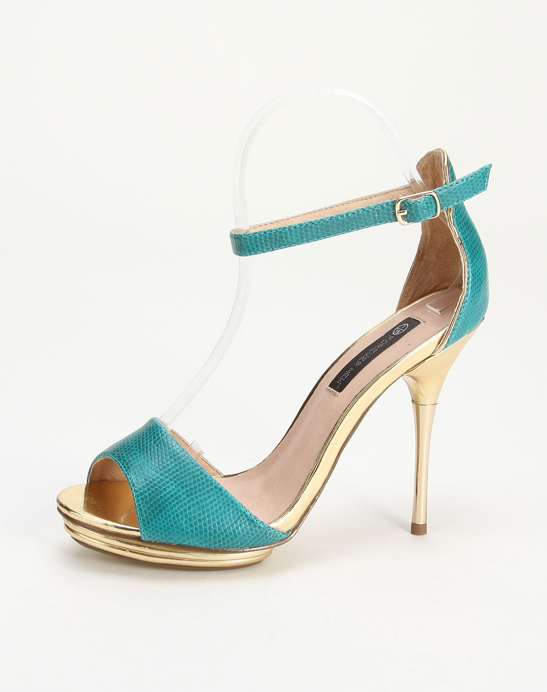 蓝绿色派对女王高跟鞋