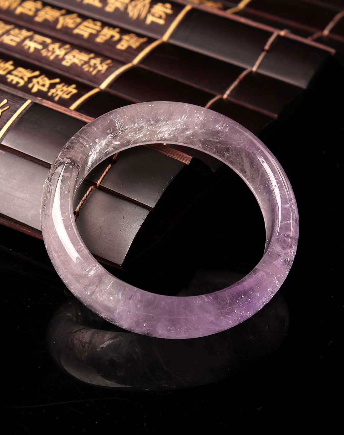 天然紫水晶手镯内径58mm【水木年华】