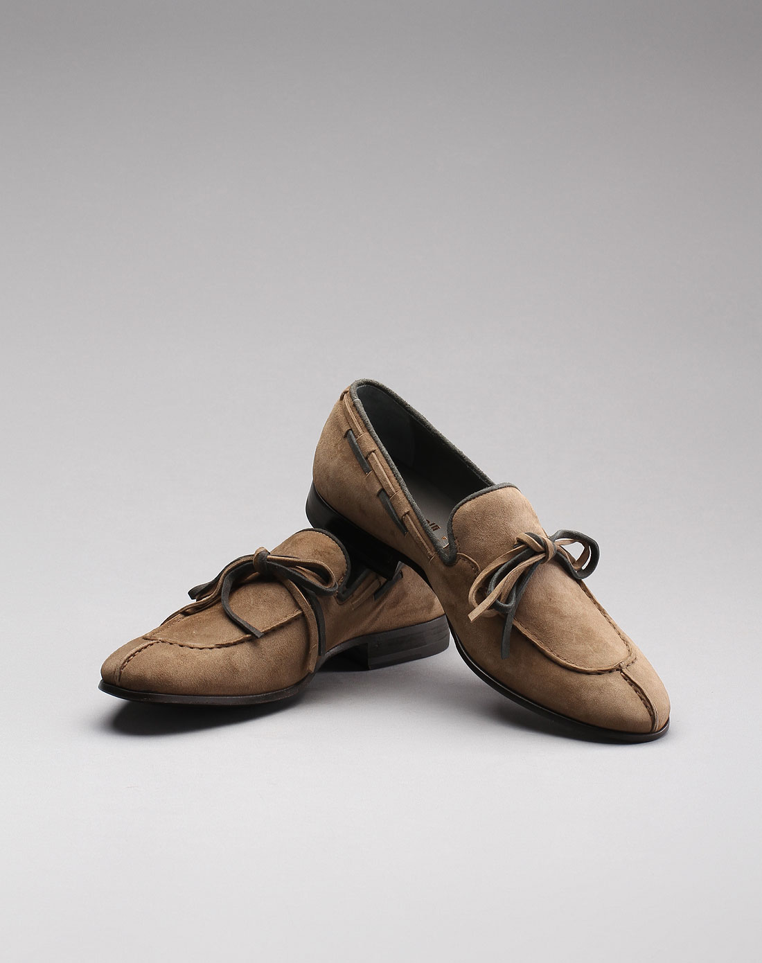 roberto cavalli意大利进口浅棕色牛皮商务休闲单鞋