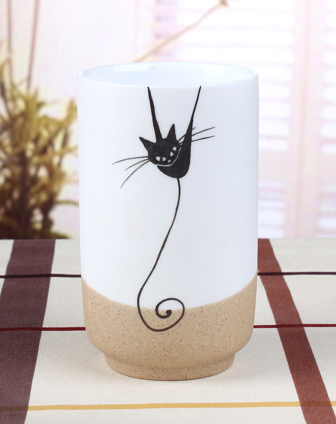 手绘陶瓷杯-俏皮猫咪