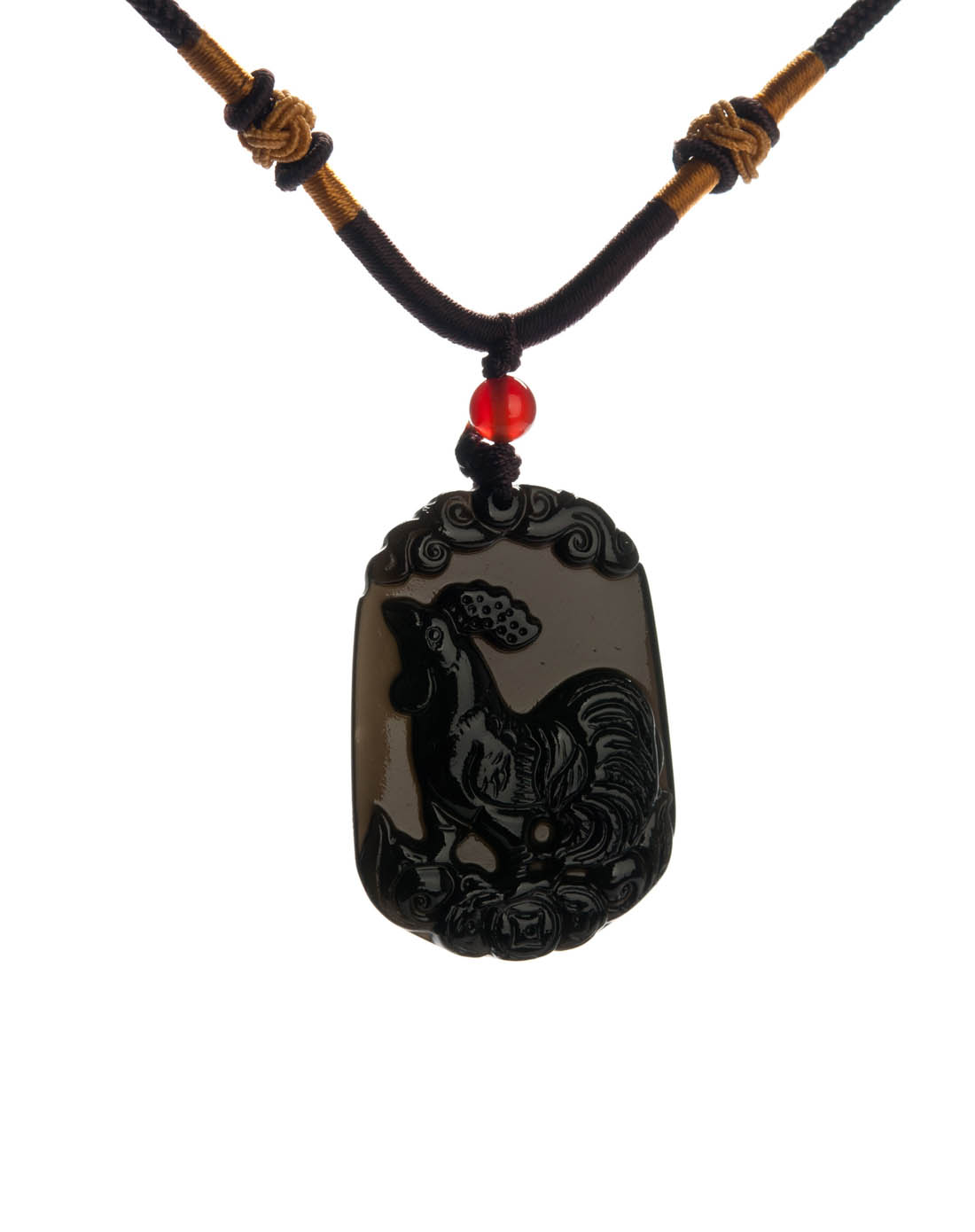 黑曜石生肖牌-鸡