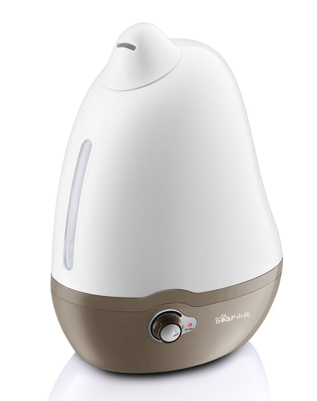 2l超声波加湿器 雾化静音 白/杏色