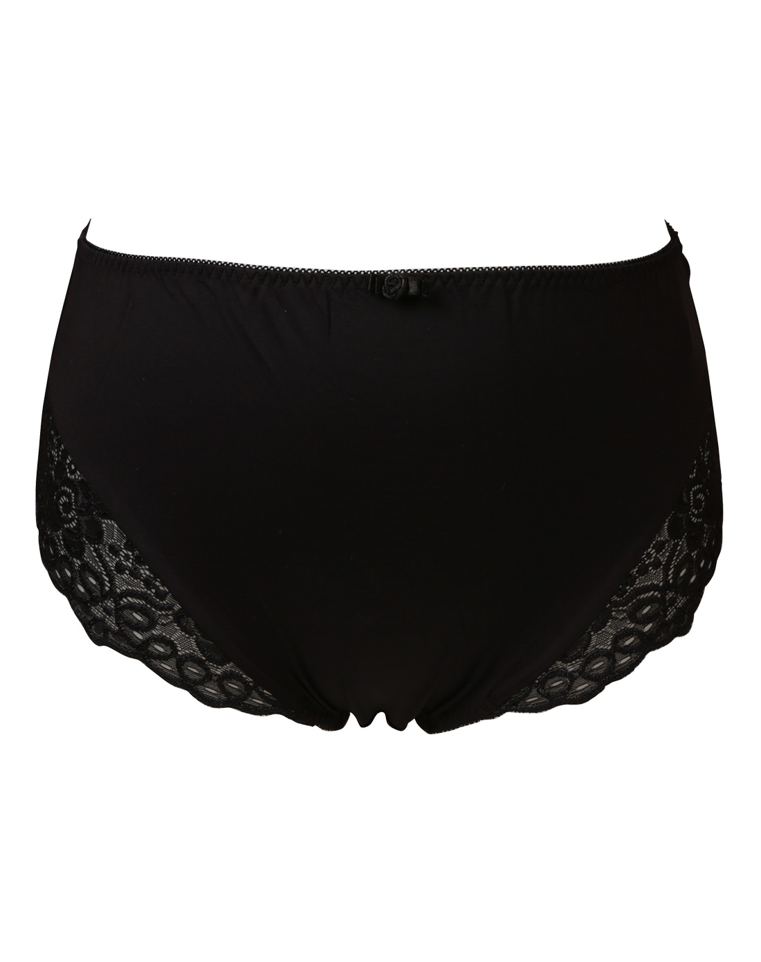 黑色蕾丝花边三角内裤