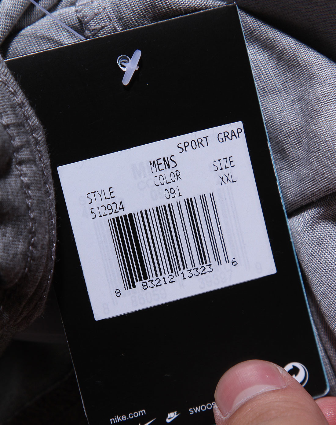 耐克nike男款花灰色休闲短袖t恤512924-091_唯品会