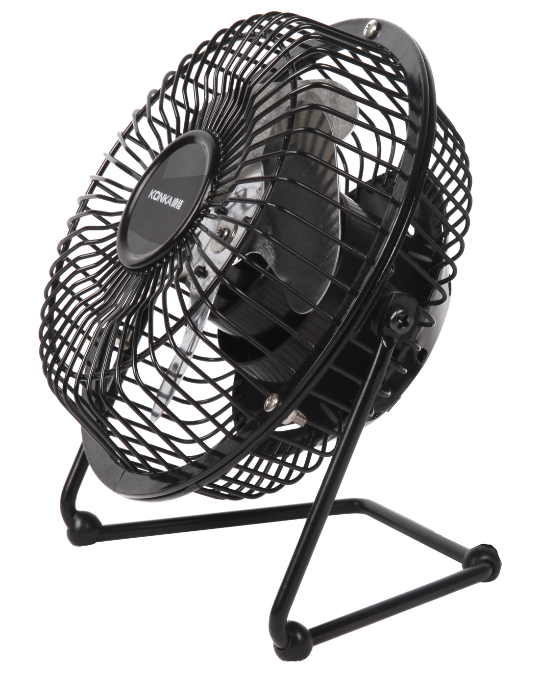 康佳konka生活电器专场-4寸韩式迷你风扇(黑色)