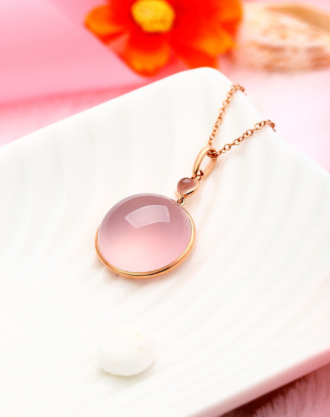 18kr芙蓉石吊坠-圆满