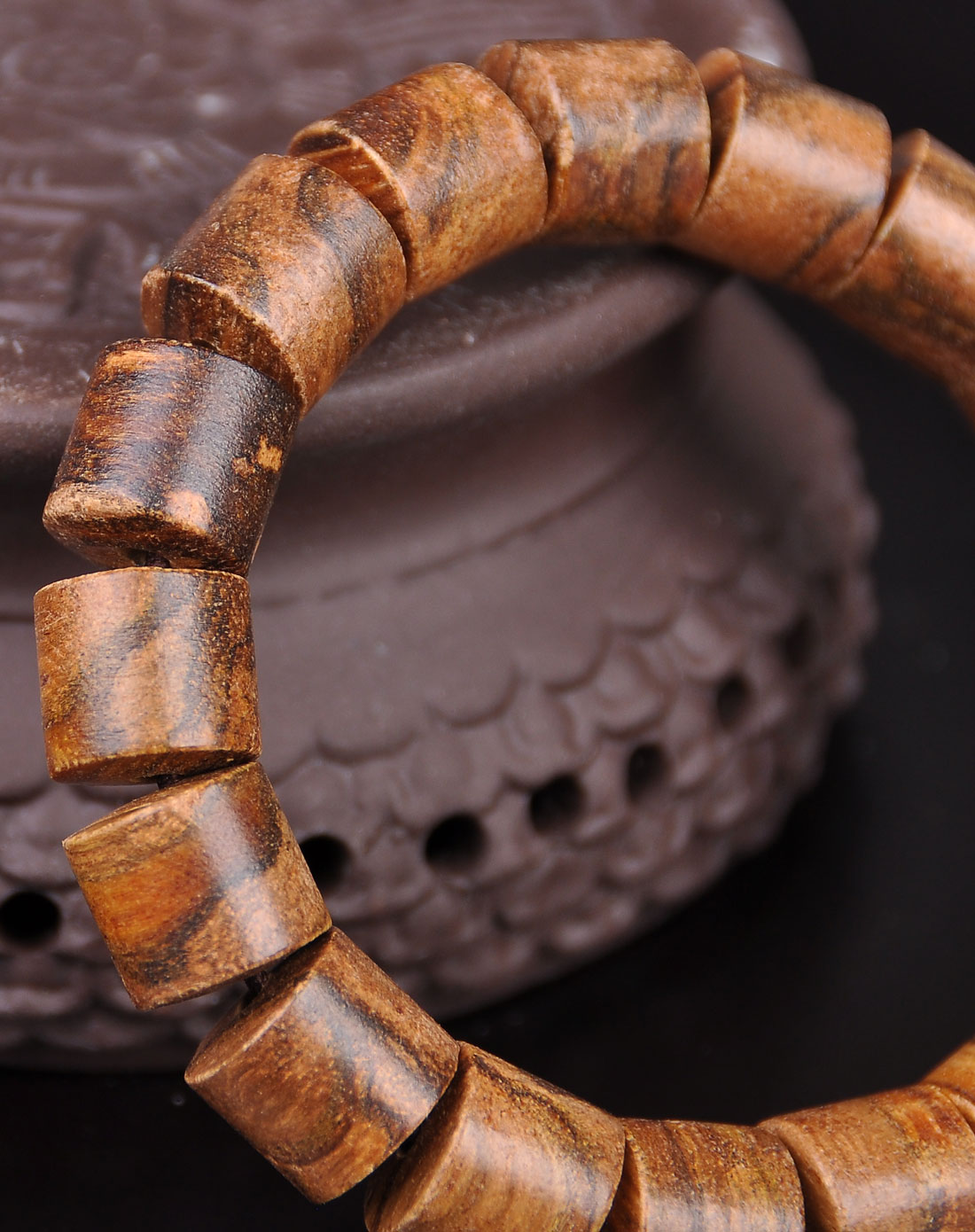 节节高升花奇楠木手串