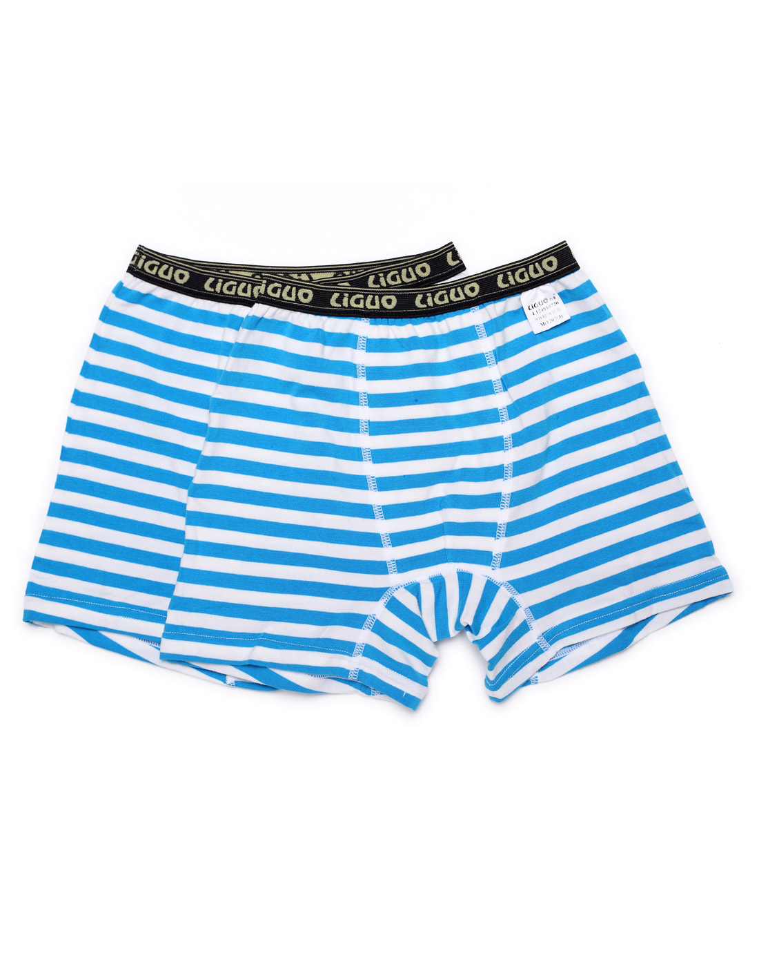 力果 男童蓝白条内裤