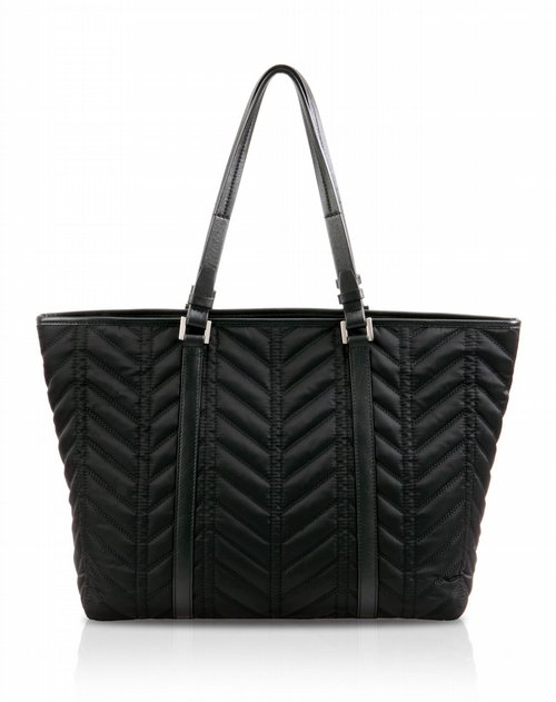 丹尼爱特 女款黑色高贵褶皱单肩包