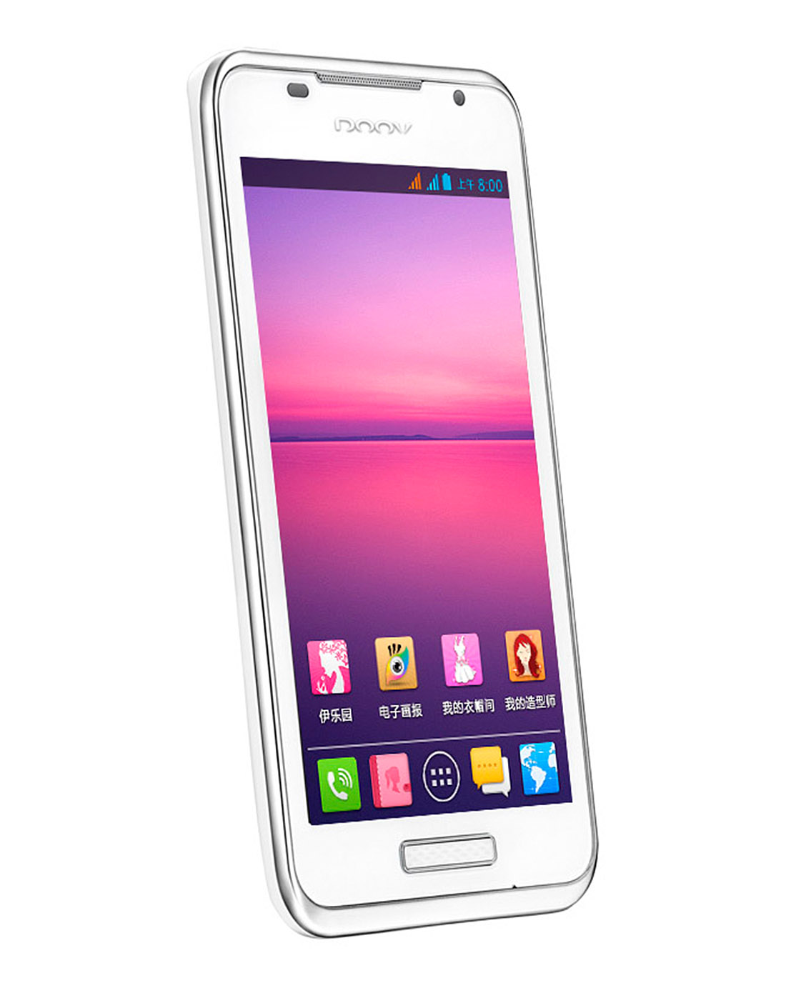 朵唯 女性智能手机 ieva d9 云锦白