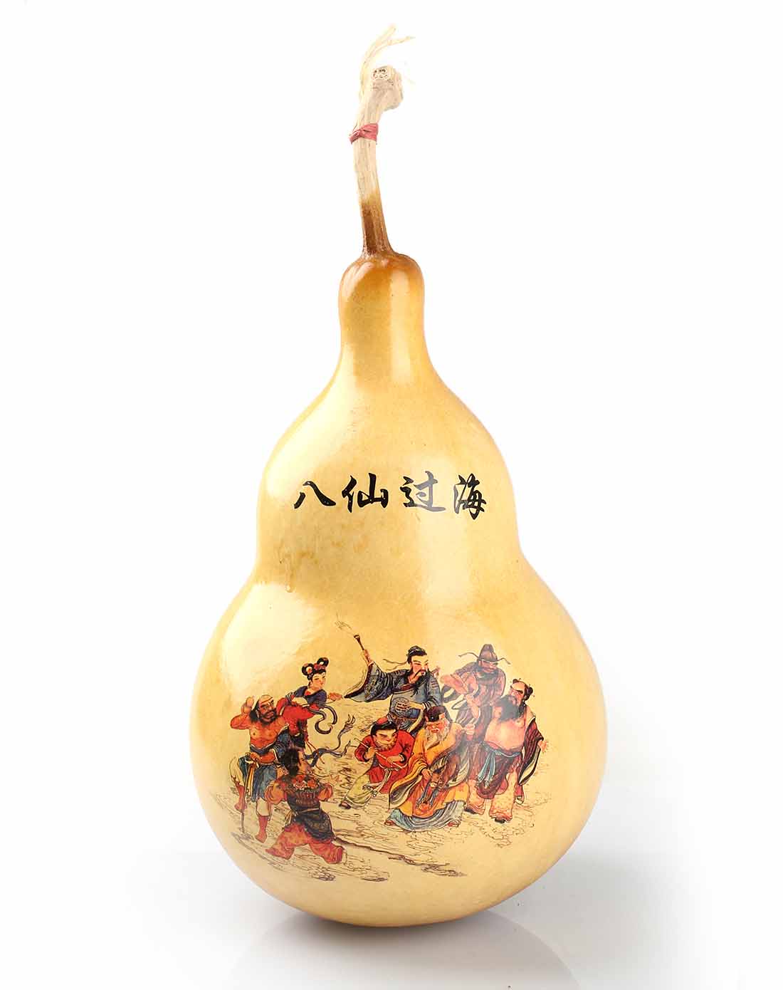 天然贴画葫芦【八仙过海】(小)摆件