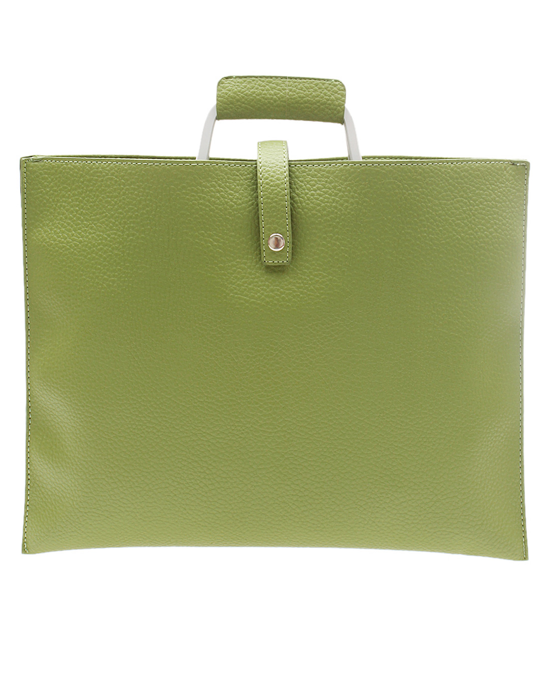 绿色糖果色公文式手提包