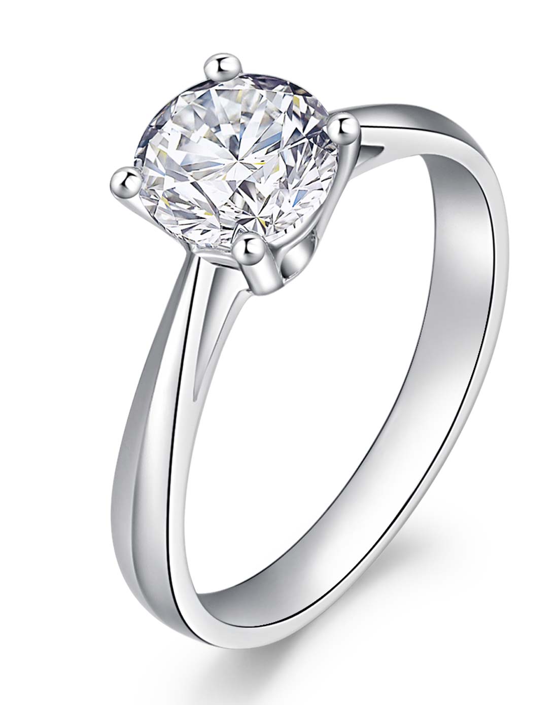 03克拉18k金钻石女戒-经典