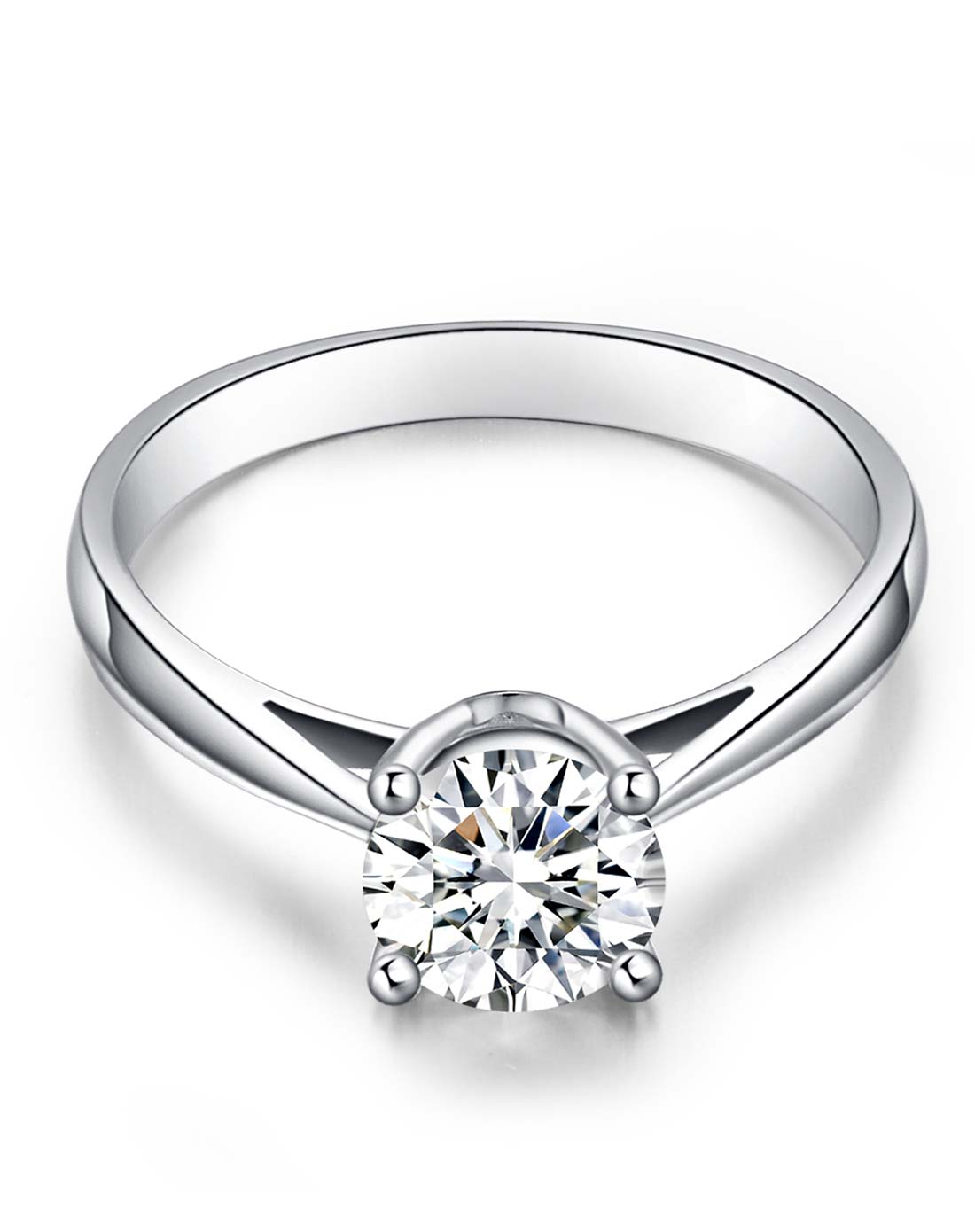 03克拉18k金钻石女戒-经典