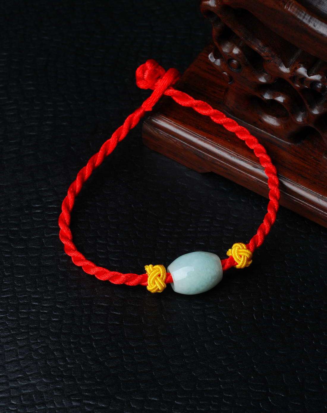 天然翡翠路路通手链