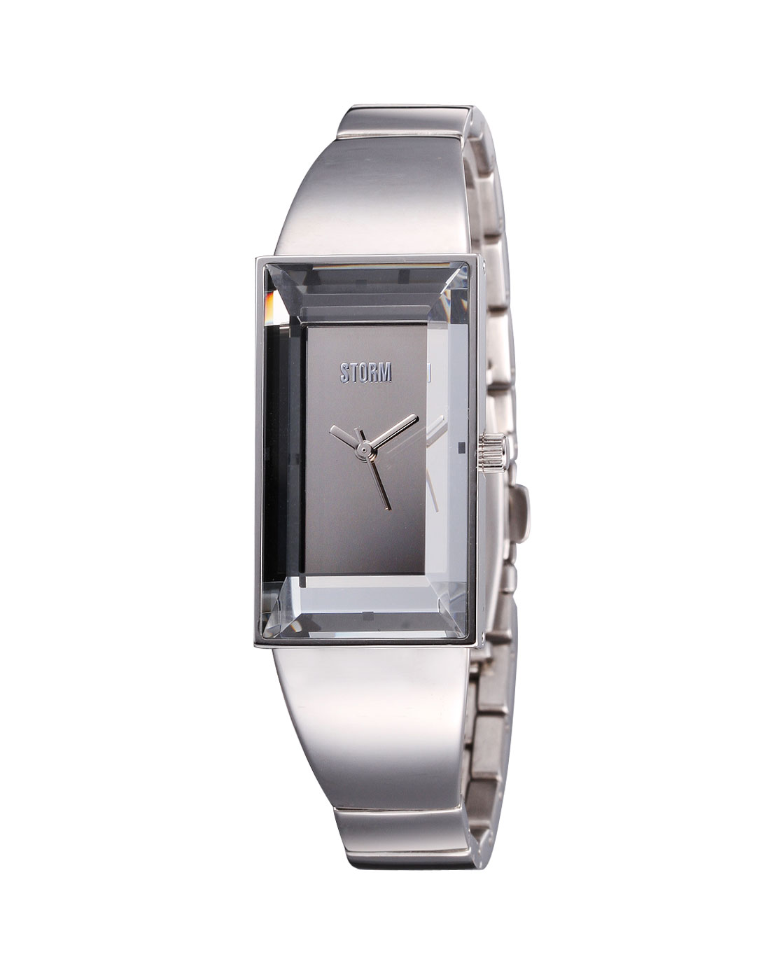 英国storm潮牌手表专场 女性英伦风格银色方形时尚石英手表