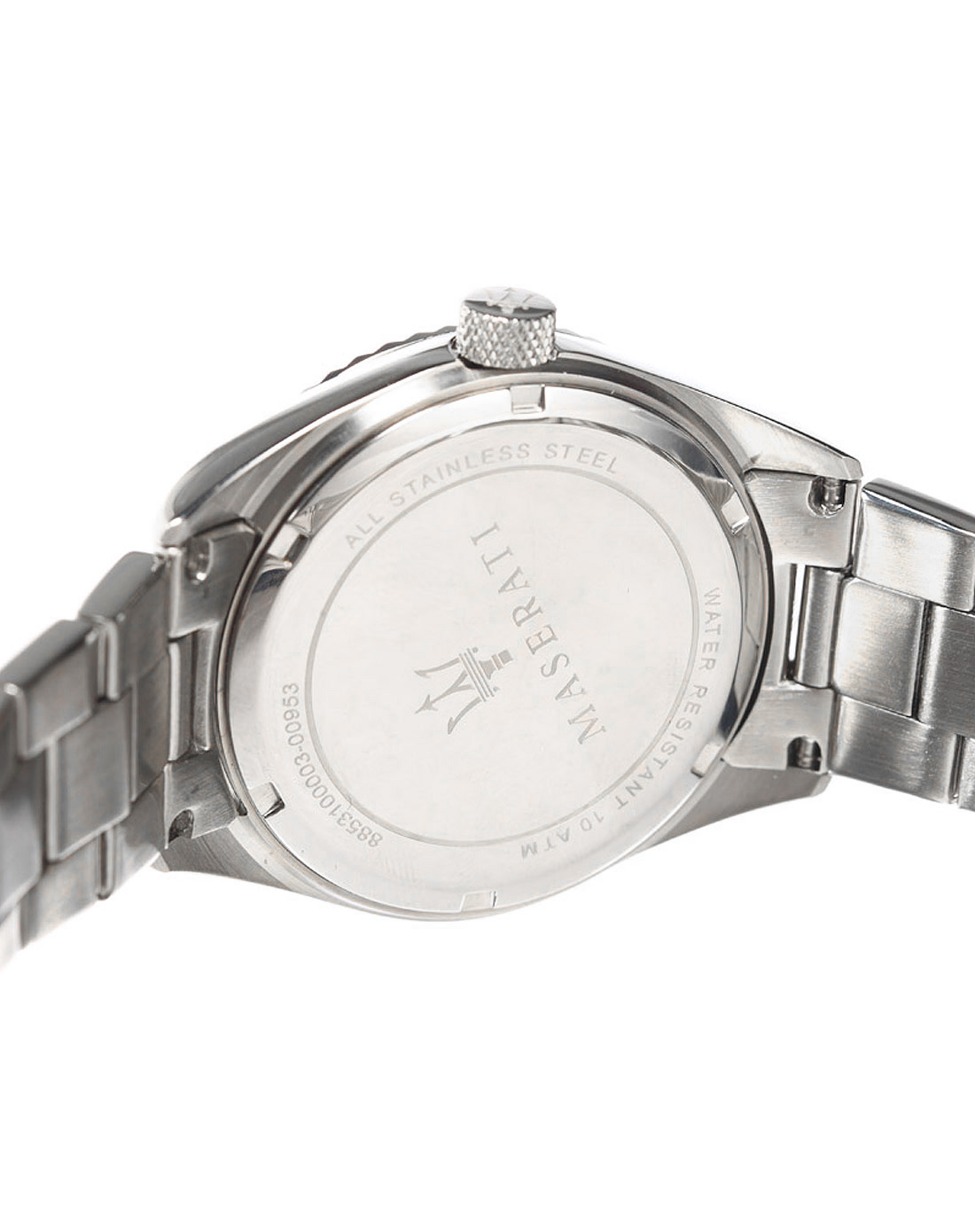 三叉戟图案标记简约不锈钢表带时尚男士腕表