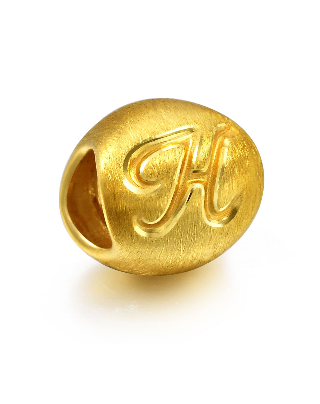 周生生珠宝专场-足金charme串珠系列转运珠字母h