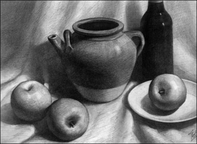 熊飞说素描静物 美术技法