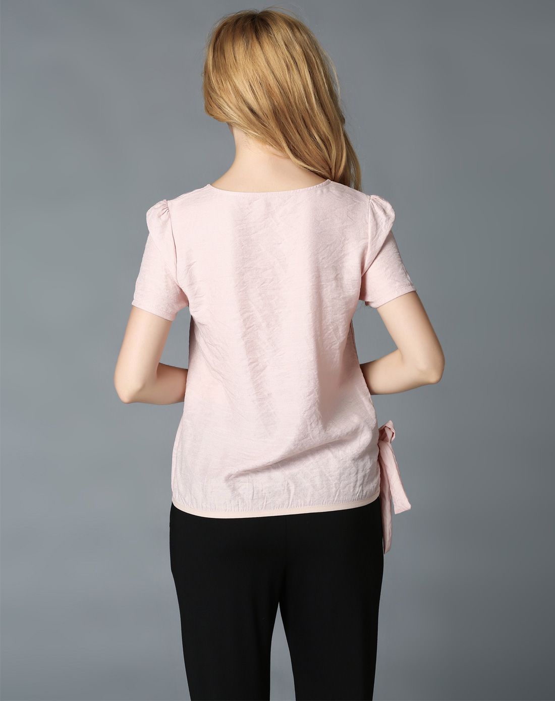 gustavo arango女款粉色一排扣上衣2g63y767111_唯品会